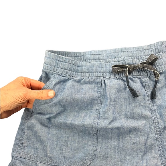 Point Sur J. Crew Drawstring Denim Shorts 100% Cotton size XL - Picture 4 of 12